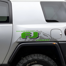 Juego de vinilos laterales para montaña estilo TRD para Toyota FJ Cruiser_3