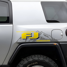 Juego de vinilos laterales para montaña estilo TRD para Toyota FJ Cruiser_4
