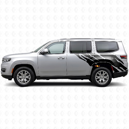 Gráfico de Salpicaduras de Barro Vinilo de Lado Trasero para Jeep Wagoneer 2022+_1