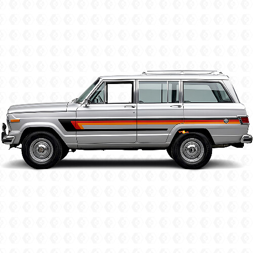 Vinilo de Tiras Triples para Puerta lateral para Jeep Wagoneer 1963-1991