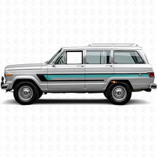 Vinilo de Tiras Triples para Puerta lateral para Jeep Wagoneer 1963-1991_2