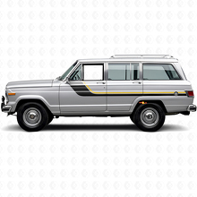 Vinilo lateral con rayas gemelas para Jeep Wagoneer 1963-1991_2