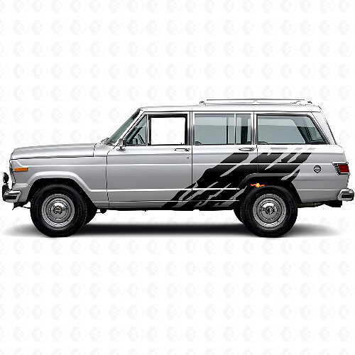 Vinilo decorativo lateral con gráfico de salpicaduras de barro para Jeep Wagoneer 1963-1991
