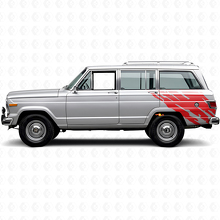 Calcomanía de vinilo gráfica de salpicaduras de barro para la parte trasera lateral del Jeep Wagoneer 1963-1991_3