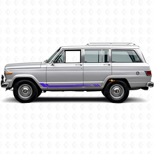 Calcomanía lateral de vinilo con rayas de panal para Jeep Wagoneer 1963-1991_2