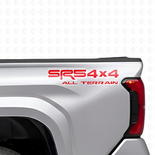 Calcomanías laterales de vinilo estilo TRD todo terreno 4x4 SR5 para camiones Toyota_4