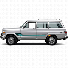 Calcomanía de vinilo con rayas laterales estilo vintage para Jeep Wagoneer 1963-1991_2