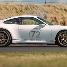Calcomanía lateral de vinilo estilo racing 72 para Porsche 911 GT3_2
