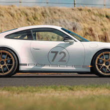 Calcomanía lateral de vinilo estilo racing 72 para Porsche 911 GT3_2