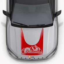 Calcomanía de vinilo para capó estilo Montañas Compass para Jeep Compass 2026_2