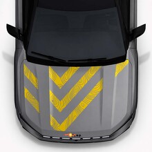 Calcomanía de vinilo con rayas de capó estilo topográfico para Jeep Compass 2026_2