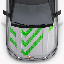 Calcomanía de vinilo con rayas de capó estilo topográfico para Jeep Compass 2026_3