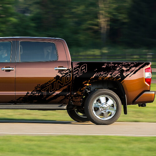 Calcomanía lateral de vinilo estilo salpicadura de barro para Toyota Tundra
