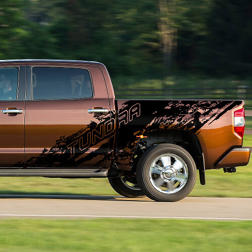 Calcomanía lateral de vinilo estilo salpicadura de barro para Toyota Tundra