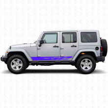 Vinilo Decorativo de Tiras Laterales para Jeep Wrangler JK 2007-2018_2