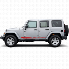 Calcomanía de Vinilo con Franjas Laterales Curvas a Cuadros para Jeep Wrangler JK 2007-2018_3