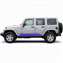 Calcomanía lateral de vinilo con franjas de estilo topográfico para Jeep Wrangler JK 2007-2018_2