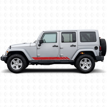 Calcomanía lateral de vinilo con franjas de estilo topográfico para Jeep Wrangler JK 2007-2018_3