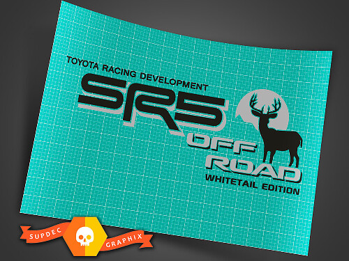 Calcomanías laterales de vinilo edición Whitetail Off Road SR5 para Toyota