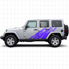 Vinilo decorativo lateral con diseño de salpicaduras de barro para Jeep Wrangler JK 2007-2018_2