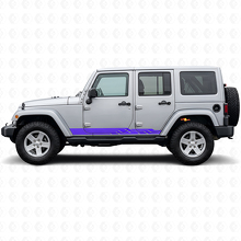 Calcomanía lateral de vinilo con rayas entrelazadas para Jeep Wrangler JK 2007-2018_2
