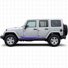 Vinilo lateral con rayas de panal para Jeep Wrangler JK 2007-2018_2
