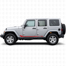 Vinilo lateral con rayas de panal para Jeep Wrangler JK 2007-2018_3