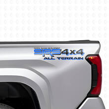 Juego de pegatinas de vinilo para laterales de caja todoterreno SR5 4x4 para camiones Toyota_2