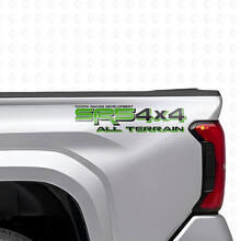 Juego de pegatinas de vinilo para laterales de caja todoterreno SR5 4x4 para camiones Toyota_3
