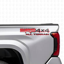 Juego de pegatinas de vinilo para laterales de caja todoterreno SR5 4x4 para camiones Toyota_4