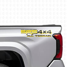 Juego de pegatinas de vinilo para laterales de caja todoterreno SR5 4x4 para camiones Toyota_5