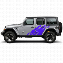 Adhesivo Vinilo Lateral con Gráfico de Salpicadura de Barro para Jeep Wrangler JL 2018+_2