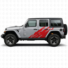 Adhesivo Vinilo Lateral con Gráfico de Salpicadura de Barro para Jeep Wrangler JL 2018+_3