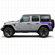 Vinilo adhesivo gráfico de salpicaduras de barro lateral trasero para Jeep Wrangler JL 2018+_2