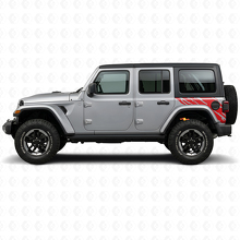 Vinilo adhesivo gráfico de salpicaduras de barro lateral trasero para Jeep Wrangler JL 2018+_3