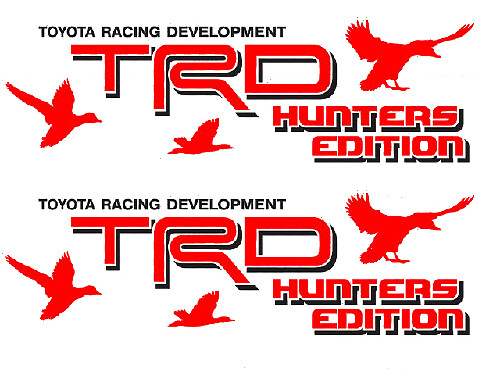 Juego de vinilos laterales edición TRD Hunters para Toyota FJ Cruiser
