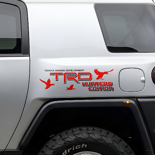 Juego de vinilos laterales edición TRD Hunters para Toyota FJ Cruiser