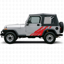Adhesivo Vinilo Lateral con Gráfico de Salpicadura de Lodo para Jeep Wrangler YJ 1987-1995_3