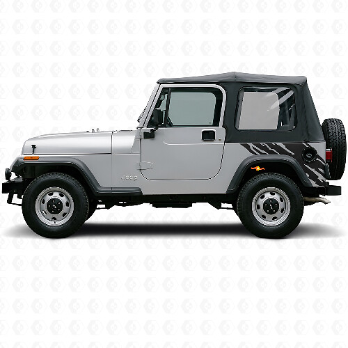 Adhesivo Vinilo Gráfico de Salpicaduras de Lodo para Lado Trasero Jeep Wrangler YJ 1987-1995_1