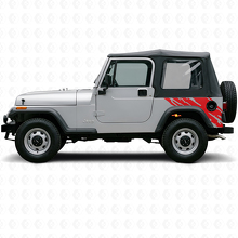 Adhesivo Vinilo Gráfico de Salpicaduras de Lodo para Lado Trasero Jeep Wrangler YJ 1987-1995_3
