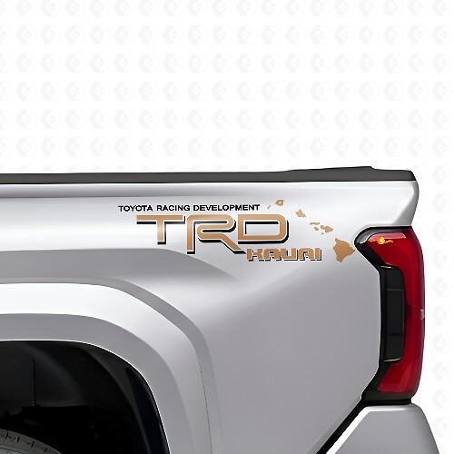 Kit de adhesivos de vinilo para los laterales de la caja TRD Kauai Hawaii para camionetas Toyota