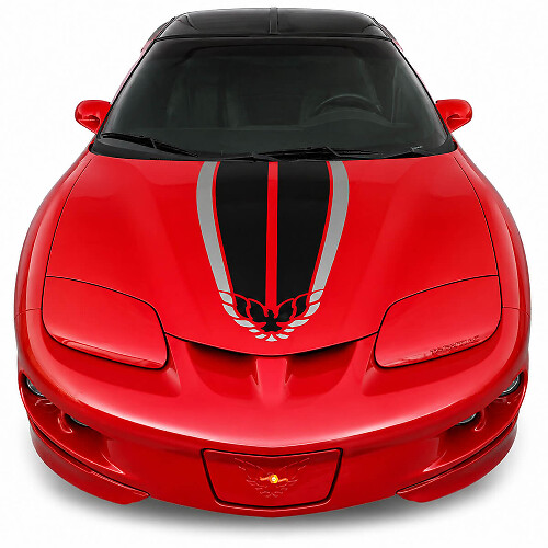 Calcomanía adhesiva con gráfico del Ave del capó con franjas Firebird para Pontiac Trans Am