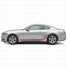 Calcomanía lateral de vinilo con rayas decorativas para Musclecar Mustang_3