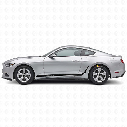 Vinilo lateral de franjas decoradas personalizadas para musclecar Mustang_1