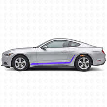 Vinilo lateral de franjas decoradas personalizadas para musclecar Mustang_2