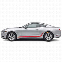 Vinilo lateral de franjas decoradas personalizadas para musclecar Mustang_3