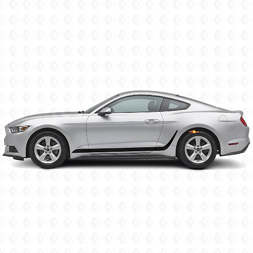 Kit de vinilos laterales con franjas decoradas para Musclecar Mustang_1