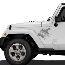 Calcomanía de vinilo de huellas de neumáticos de barro para el panel trasero del Jeep Wrangler Rubicon Renegade_2