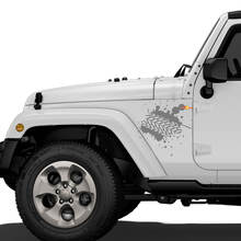 Calcomanía de vinilo de huellas de neumáticos de barro para el panel trasero del Jeep Wrangler Rubicon Renegade_2