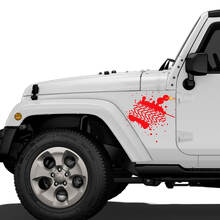 Calcomanía de vinilo de huellas de neumáticos de barro para el panel trasero del Jeep Wrangler Rubicon Renegade_3